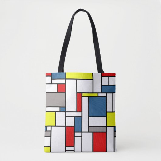 Monstervormig vormontwerp tote bag (Voorkant)