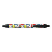 Monstervormig vormontwerp zwarte inkt pen (Achterkant)