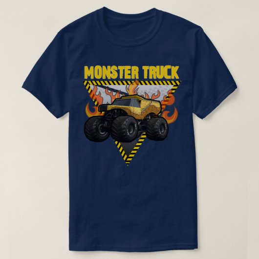 Monstervrachtwagen Aardshaker monstervrachtwagenli T-shirt (Design voorkant)