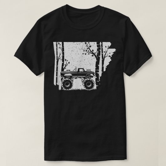 Monstervrachtwagen - Arkansas off-road forest ar T-shirt (Design voorkant)