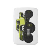 Monstervrachtwagen cartoon illustratie badmat (Voorkant Verticaal)