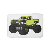 Monstervrachtwagen cartoon illustratie badmat (Voorkant)