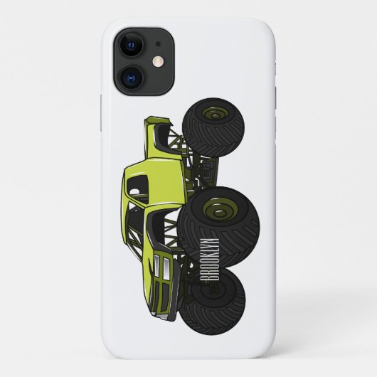 Monstervrachtwagen cartoon illustratie Case-Mate iPhone case (Achterkant)