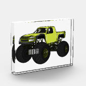 Monstervrachtwagen cartoon illustratie fotoblokken (Links)