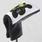Monstervrachtwagen cartoon illustratie golfheadcover (3/4 voorkant)