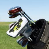 Monstervrachtwagen cartoon illustratie golfheadcover (Insitu)