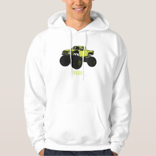 Monstervrachtwagen cartoon illustratie hoodie