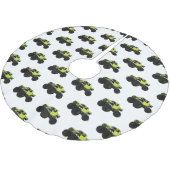 Monstervrachtwagen cartoon illustratie kerstboom rok (Gekanteld)