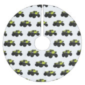 Monstervrachtwagen cartoon illustratie kerstboom rok (Voorkant)