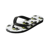 Monstervrachtwagen cartoon illustratie kinder teenslippers (Schuin)