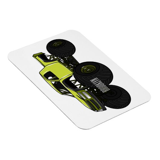 Monstervrachtwagen cartoon illustratie magneet (Rechterzijde)