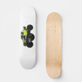Monstervrachtwagen cartoon illustratie persoonlijk skateboard (Voorkant)