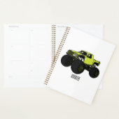 Monstervrachtwagen cartoon illustratie planner (Display)