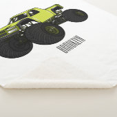 Monstervrachtwagen cartoon illustratie sherpa deken (3/4)