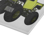 Monstervrachtwagen cartoon illustratie snijplank (Hoek)