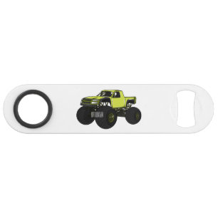Monstervrachtwagen cartoon illustratie speed flessenopener