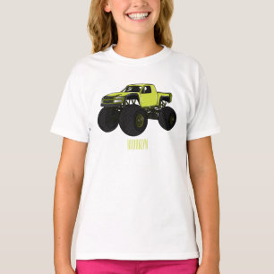 Monstervrachtwagen cartoon illustratie t-shirt