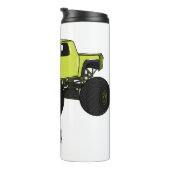 Monstervrachtwagen cartoon illustratie thermosbeker (Geroteerd rechts)