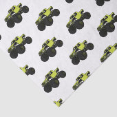 Monstervrachtwagen cartoon illustratie tissuepapier (Detail)