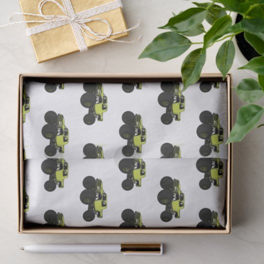 Monstervrachtwagen cartoon illustratie tissuepapier (Geschenk)