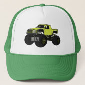 Monstervrachtwagen cartoon illustratie trucker pet (Voorkant)