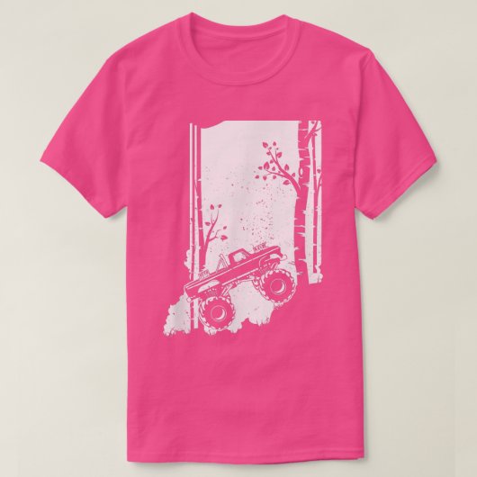Monstervrachtwagen - Indiana off-road forest art. T-shirt (Design voorkant)