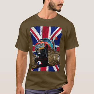 Monstervrachtwagen met Britse vlag - margewagen T-shirt