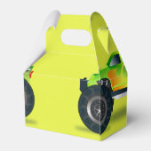 Monstervrachtwagen op kalkgroen bedankdoosjes (Achterkant)