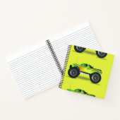 Monstervrachtwagen op kalkgroen notitieboek (Binnen)