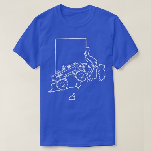 Monstervrachtwagen  - Rhode State Island off-road T-shirt (Design voorkant)