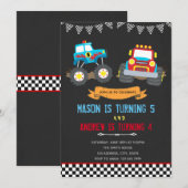 Monstervrachtwagen, uitnodiging voor gezamenlijke  (Voorkant / Achterkant)