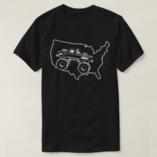 Monstervrachtwagen  - VS-chauffeur T-shirt (Design voorkant)