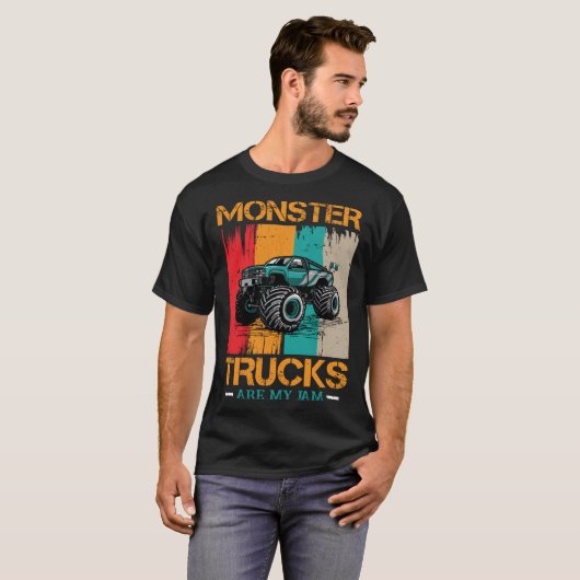 Monstervrachtwagens zijn mijn Jam-actie en Monster T-shirt (Voorkant volledig)