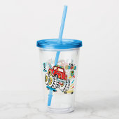 Monsterwagen Acryl Drinkbeker (Achterkant)