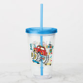 Monsterwagen Acryl Drinkbeker (Voorkant)