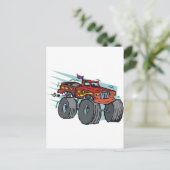 monsterwagen briefkaart (Staand voorkant)