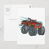 monsterwagen briefkaart (Voorkant / Achterkant)