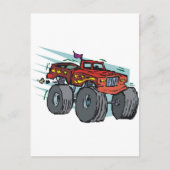 monsterwagen briefkaart (Voorkant)