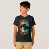  monsterwagen is mijn jam Retro Boy T-Shirt (Voorkant volledig)
