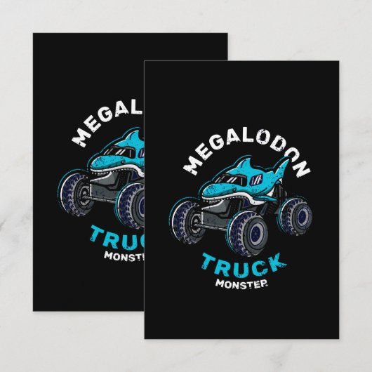 monsterwagen kaart (Voorkant / Achterkant)