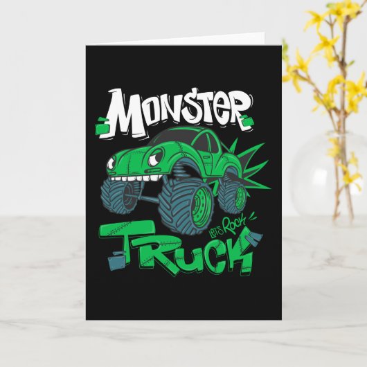 Monsterwagen Kaart (Gele Bloem)