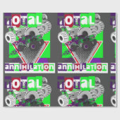 monsterwagen kinder harde kern cadeaupapier (Vlak)