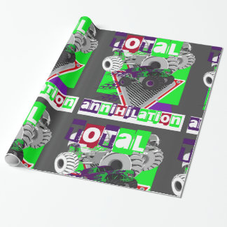 monsterwagen kinder harde kern cadeaupapier