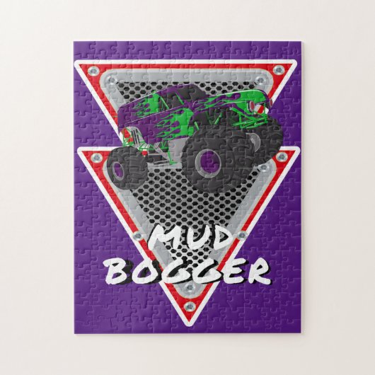 monsterwagen modder bogger legpuzzel (Verticaal)