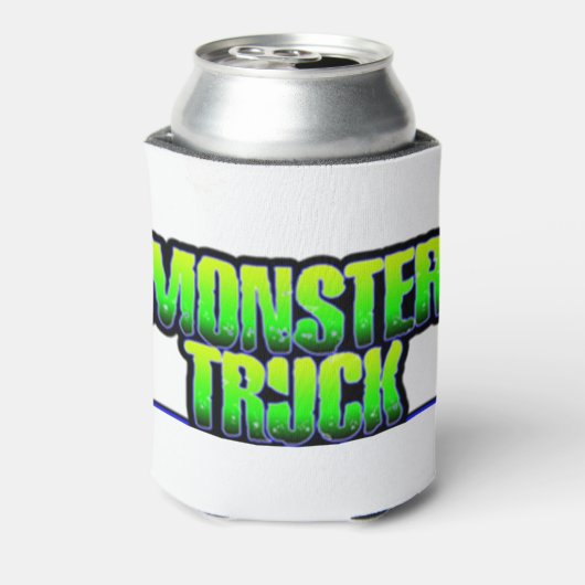 monsterwagen, monstervrachtwagens, monsterjam, vra blikjeskoeler (Blikje Achterkant)