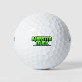 monsterwagen, monstervrachtwagens, monsterjam, vra golfballen (Voorkant)