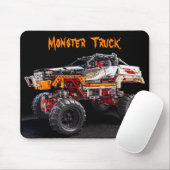monsterwagen mousepad muismat (Met muis)