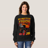 Monsterwagens voor mannen trui (Voorkant volledig)