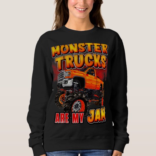 Monsterwagens voor mannen trui (Voorkant)