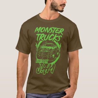  monsterwagens zijn mijn jam rally peuter t-shirt